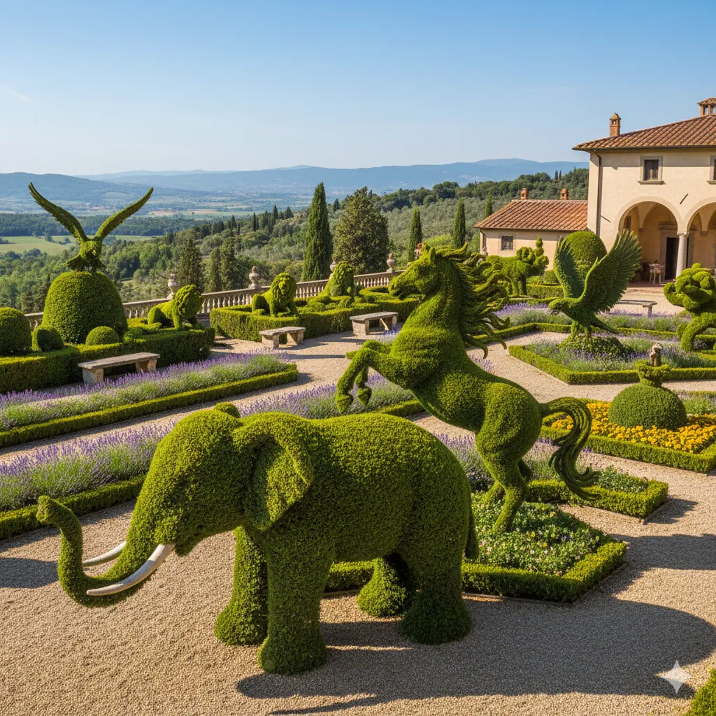 Sculptural topiary art